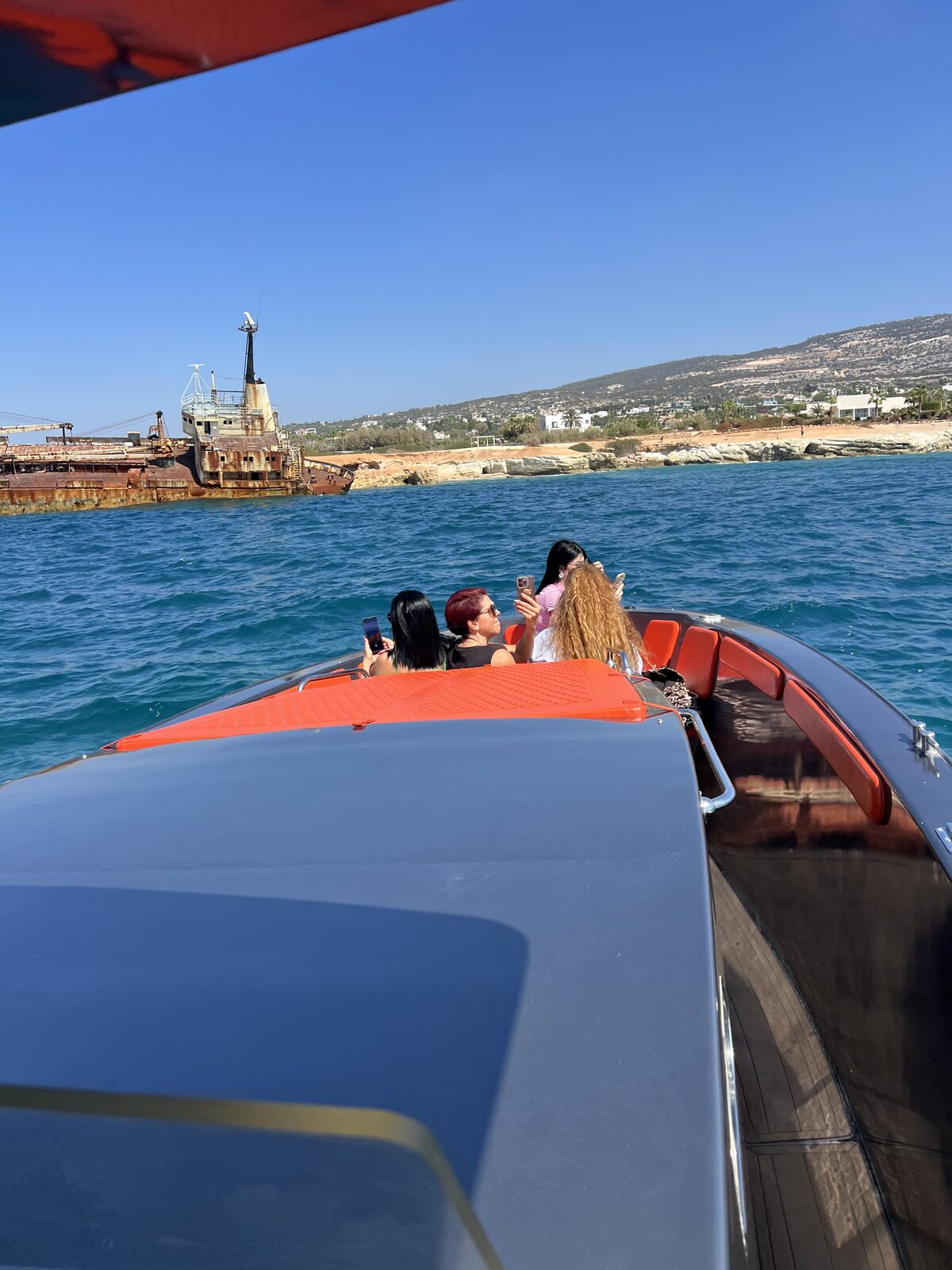 Past the Shipwreck aboard SharaBADanga off the Pafos coast